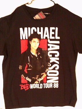 NEW SHOE PALACE "Michael Jackson BAD World Tour Tee" MEN'S BLACK TEE 3XL MJSS01